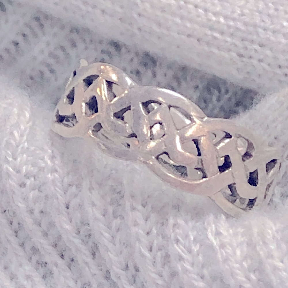 Vintage Sterling Silver Ring/Band - Size 10